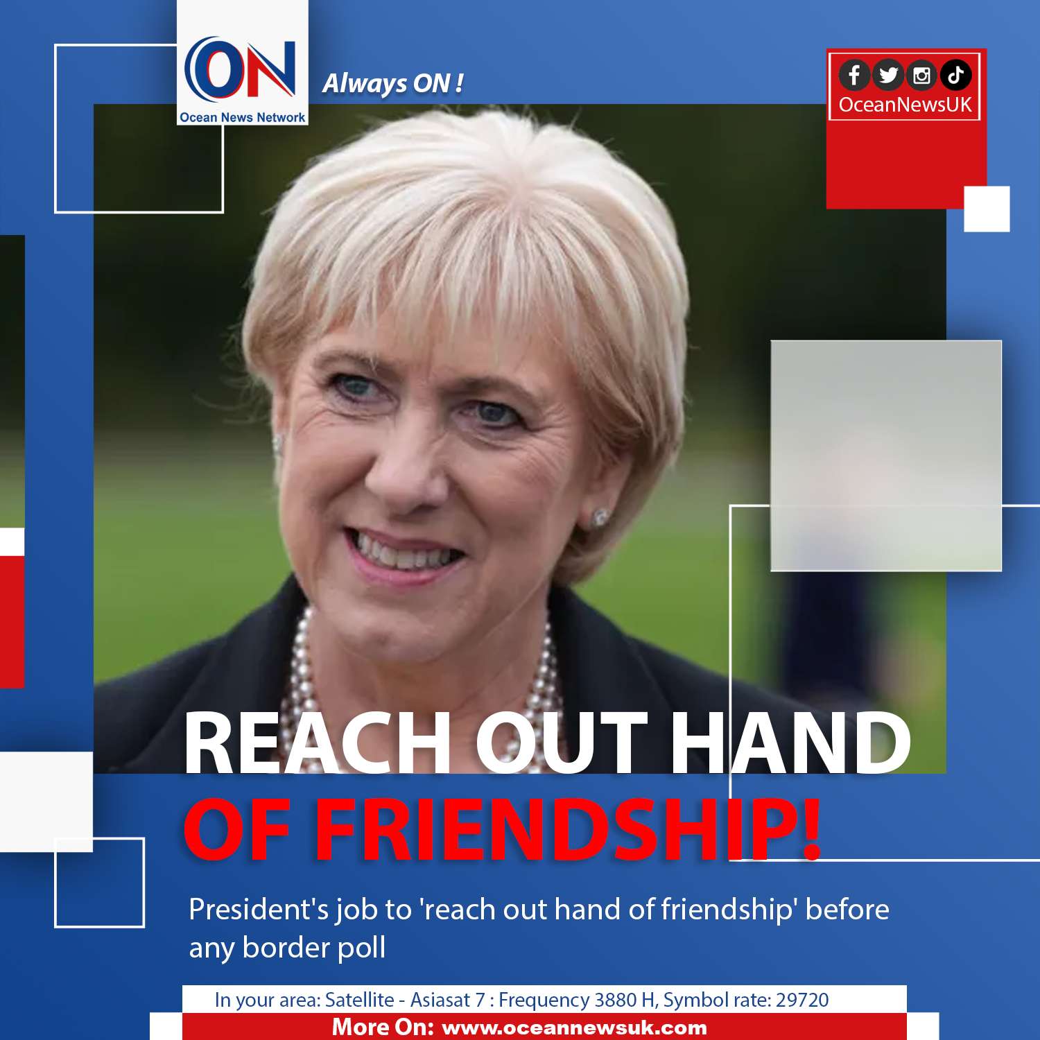 President's job to 'reach out hand of friendship' before any border poll