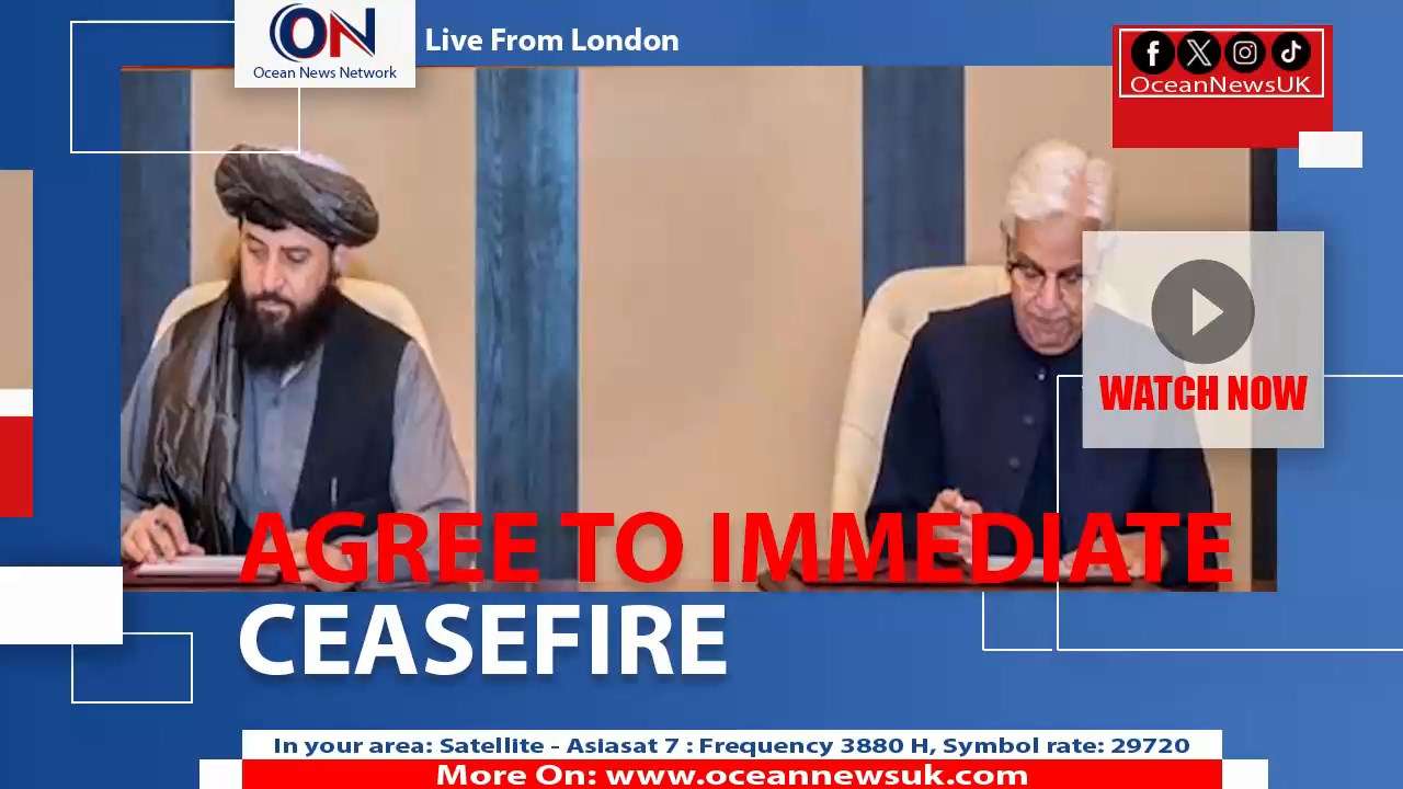 Pakistan & Afghanistan have reached an agreement on an immediate ceasefire