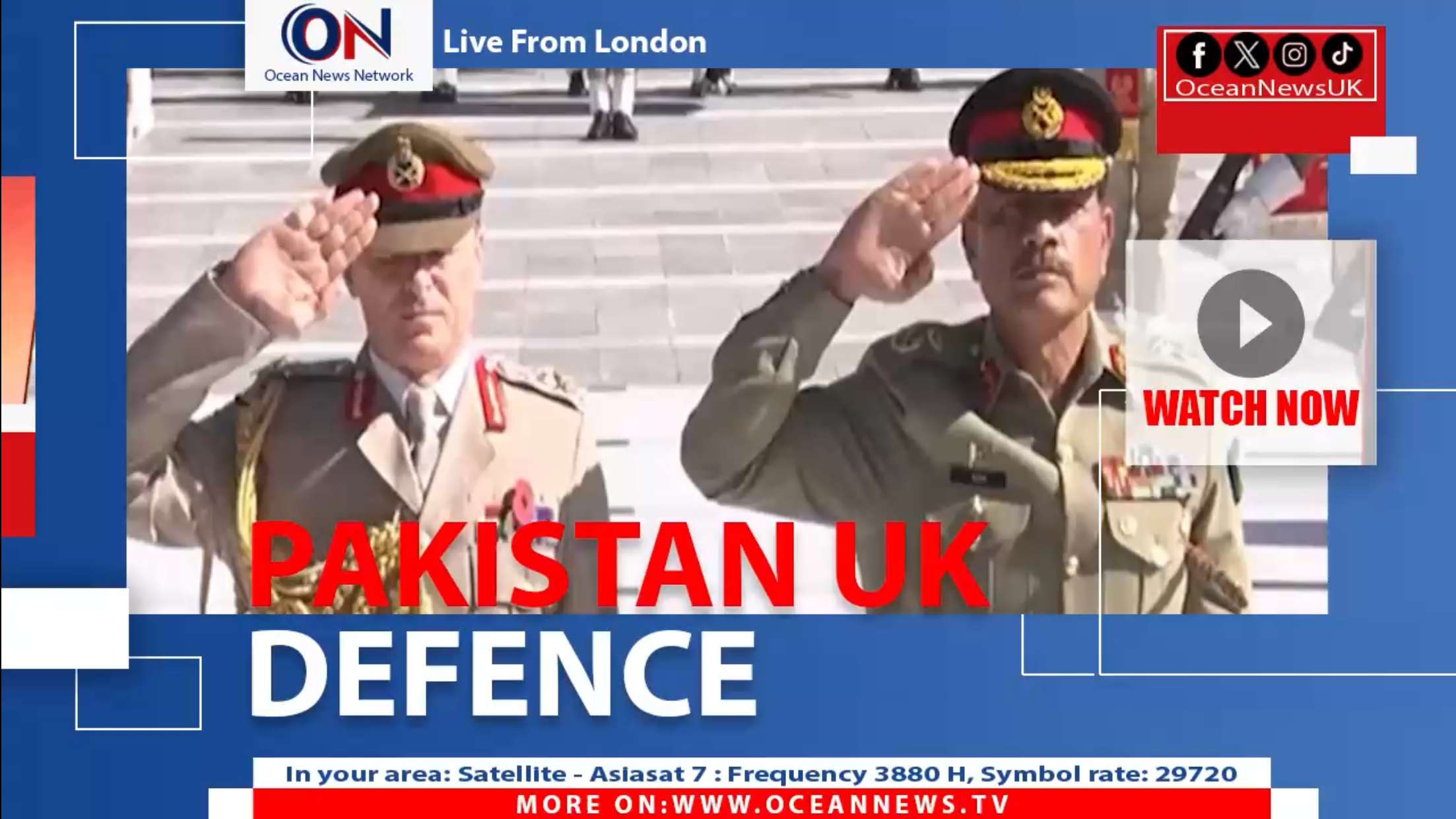 Chief of the General Staff of the British Army, Gen Sir Charles Roland Vincent Walker, visited Pakistan