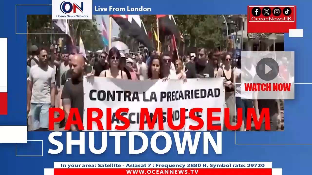 The world’s most visited museum the Louvre in Paris has been forced to close
