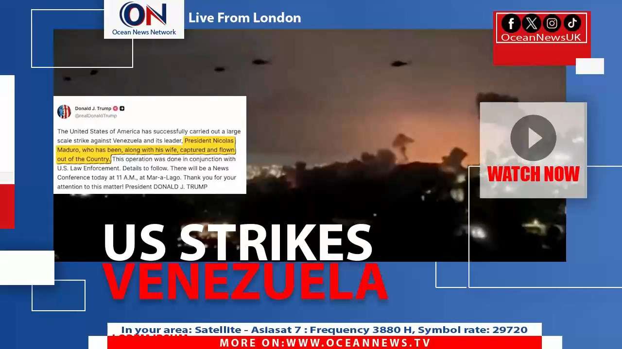 The United States says it has carried out military strikes on Venezuela