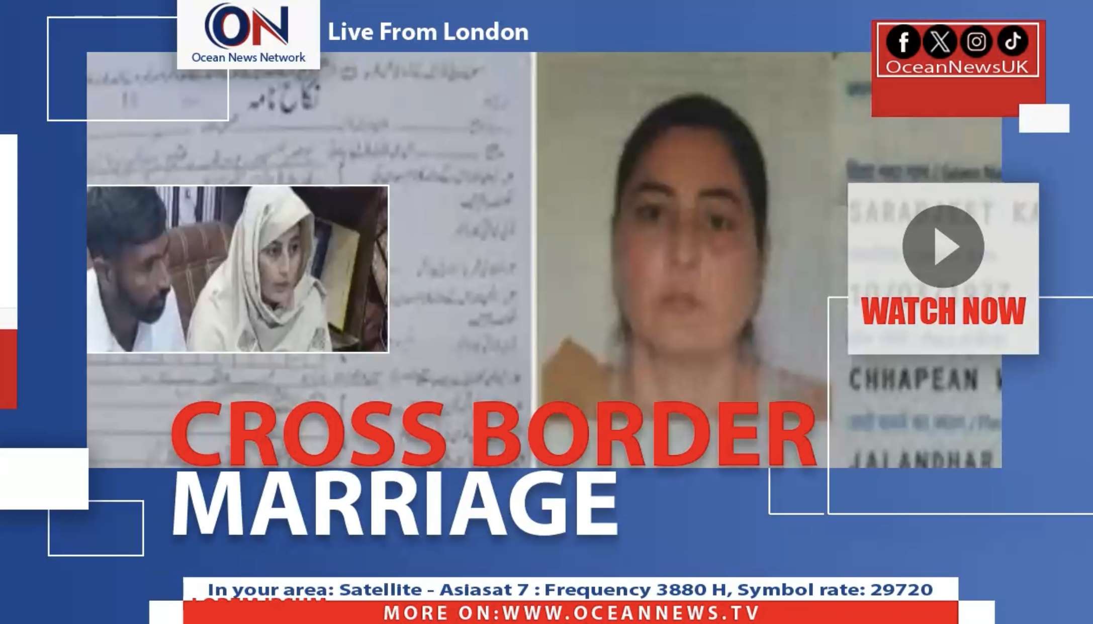 An Indian woman married to a Pakistani man has been escorted to the Wagah Border