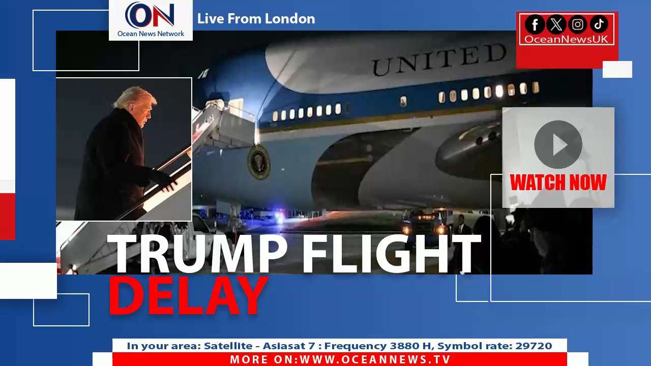 Air Force One carrying U.S. President Donald Trump had to turn back shortly