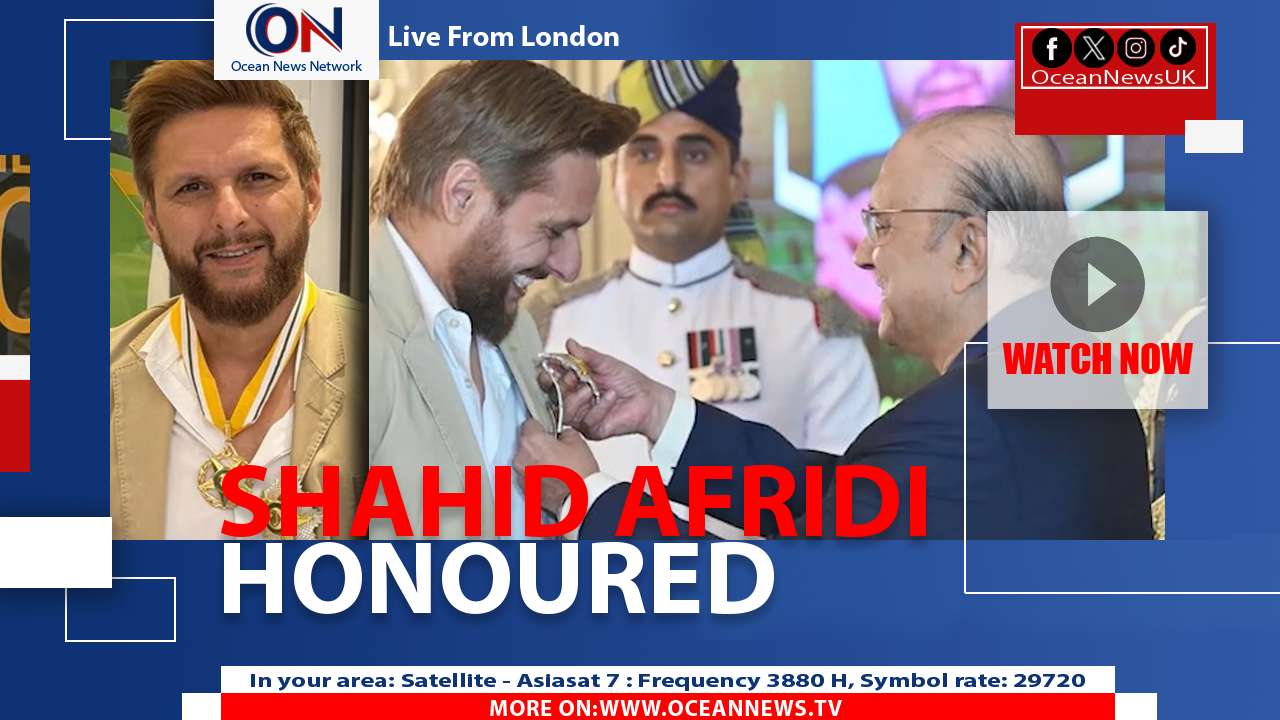 Shahid Afridi Awarded Hilal‑e‑Imtiaz for Cricket & Service