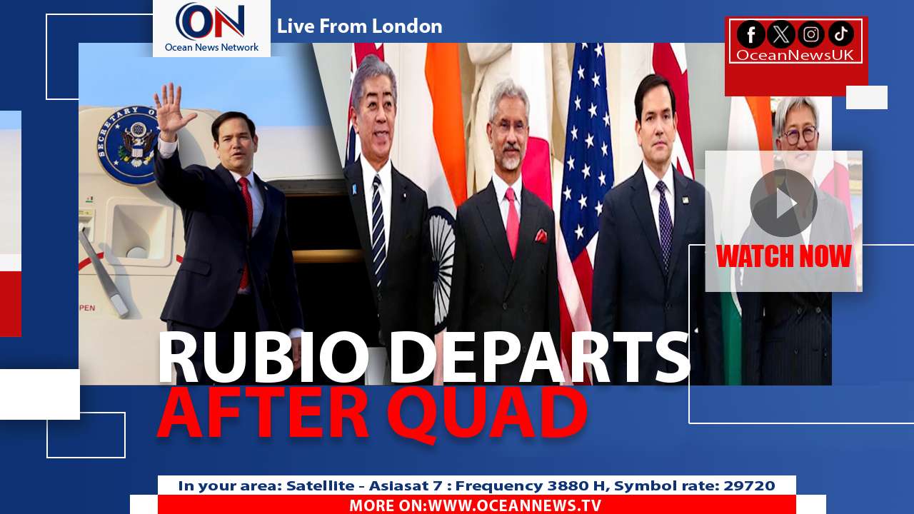 Rubio Ends India Tour After Quad Talks in New Delhi