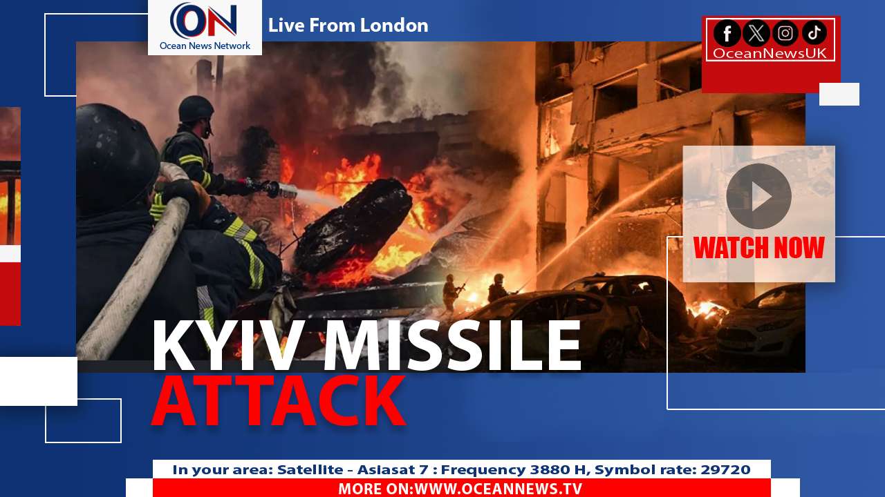 Russian Missiles Ignite Fires Across Kyiv Overnight