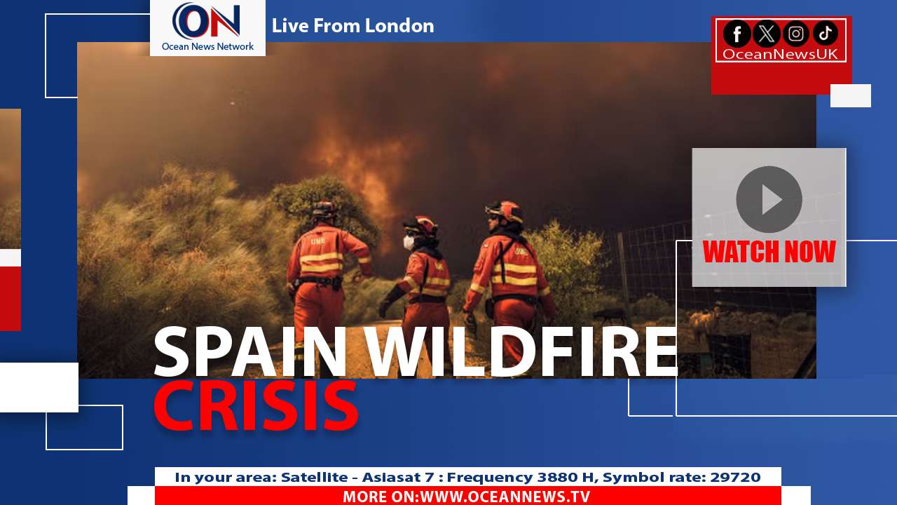 Spain Wildfire Turns Skies Orange, Thousands Evacuated