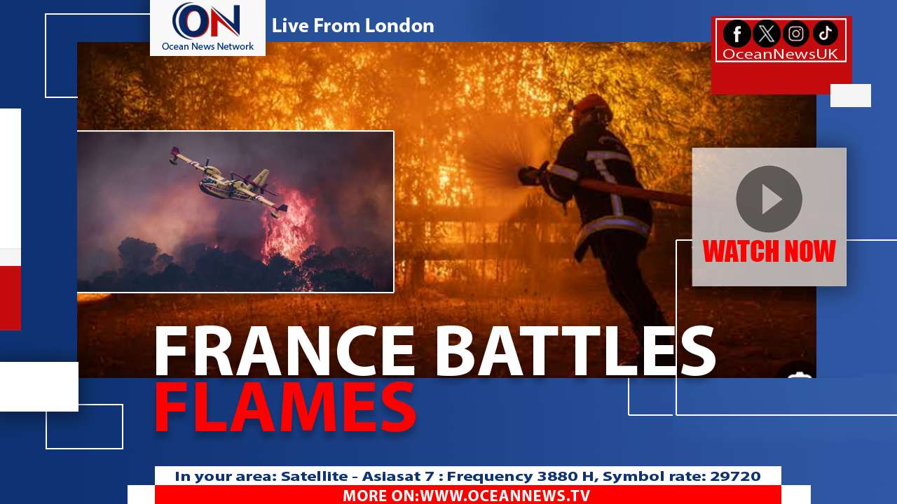 France Battles Blagon Wildfire Flare-Ups Amid Heat & Drought