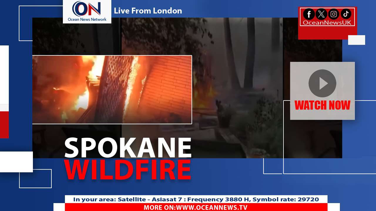 Spokane Wildfire Threatens Homes as Firefighters Battle Flames