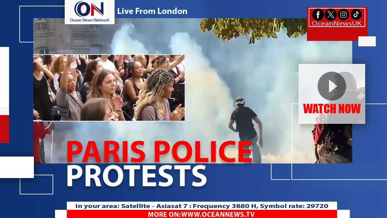 Tear Gas in Paris as Protests Erupt Over Police Firearms Bill