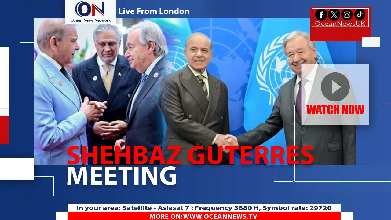 Sharif Meets UN Chief, Stresses Dialogue & Peace