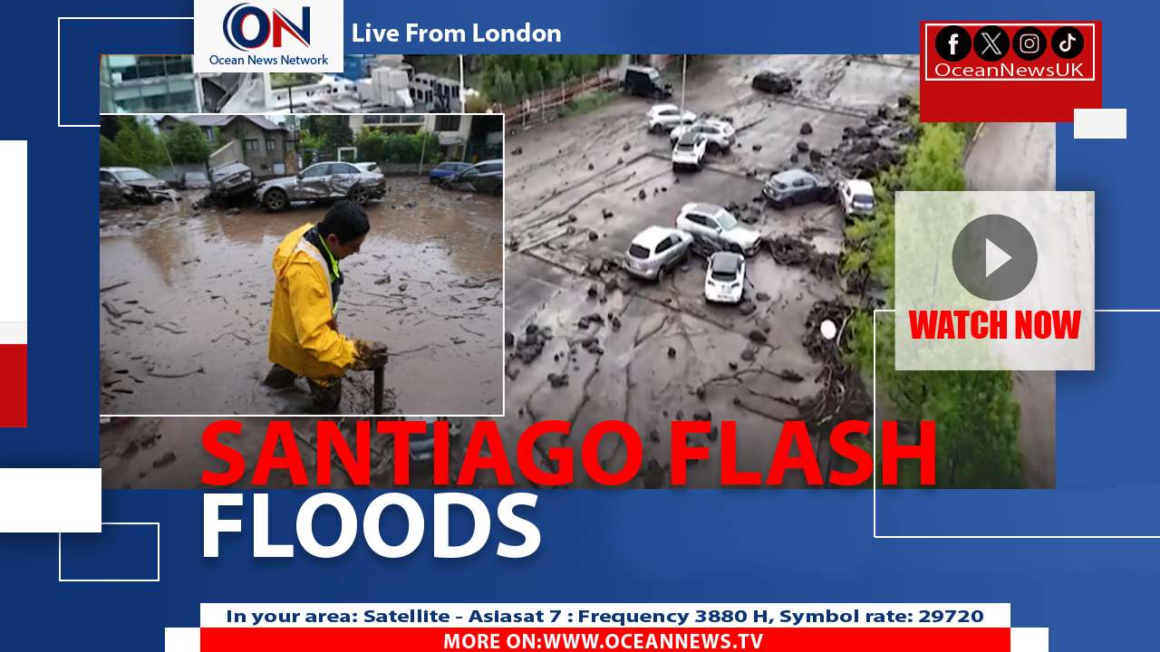 Flash Floods Turn Santiago Streets to Mud as Torrential Rain Batters Chile
