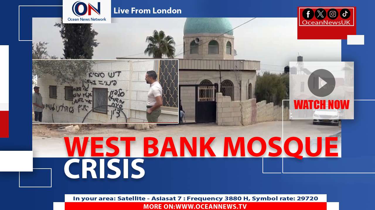 West Bank Mosque Fire Sparks Anger as Palestinians Report Settler Attacks